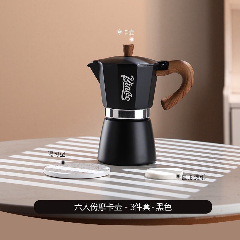 Cafetera Moka Italiana Doméstica de Aleación de Aluminio para Uso Doméstico