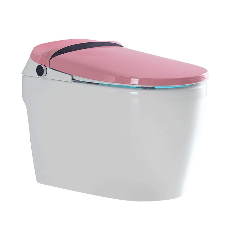 Automático Rosa inodoro inteligente sin límite de presión automático Flip instantánea voz inodoro eléctrico Ultimate Edition