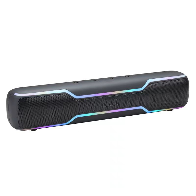越境電商現物2023新型デスクトップ長条形ダブル8w小声覇rgb幻彩灯bluetoothスピーカー|undefined