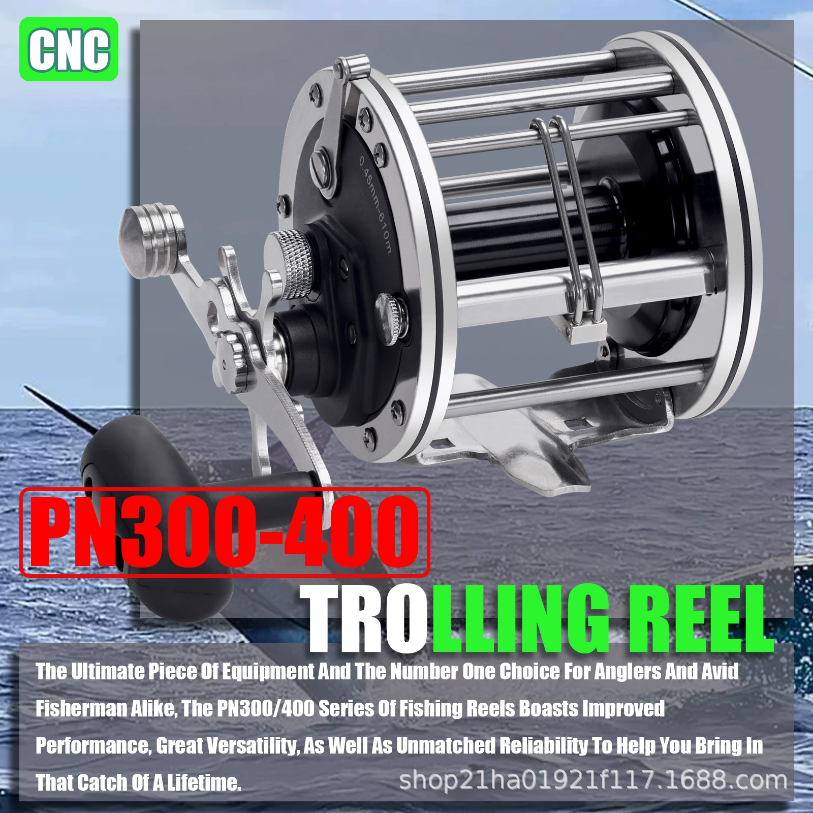 SAMOLLA2025 new PN300/400 iron plate wheel big drum anchor fishing wheel trolley sea fishing steamship fishing