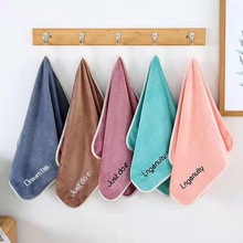 超细纤维毛巾批发强吸水刺绣加厚柔软青春派包边礼品洗脸巾速干