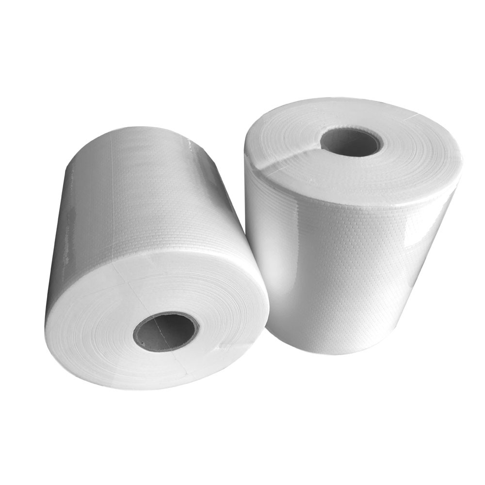 PP木浆六角纹压花大卷清洁工业擦拭布擦试卷无尘纸32x38cm 500片