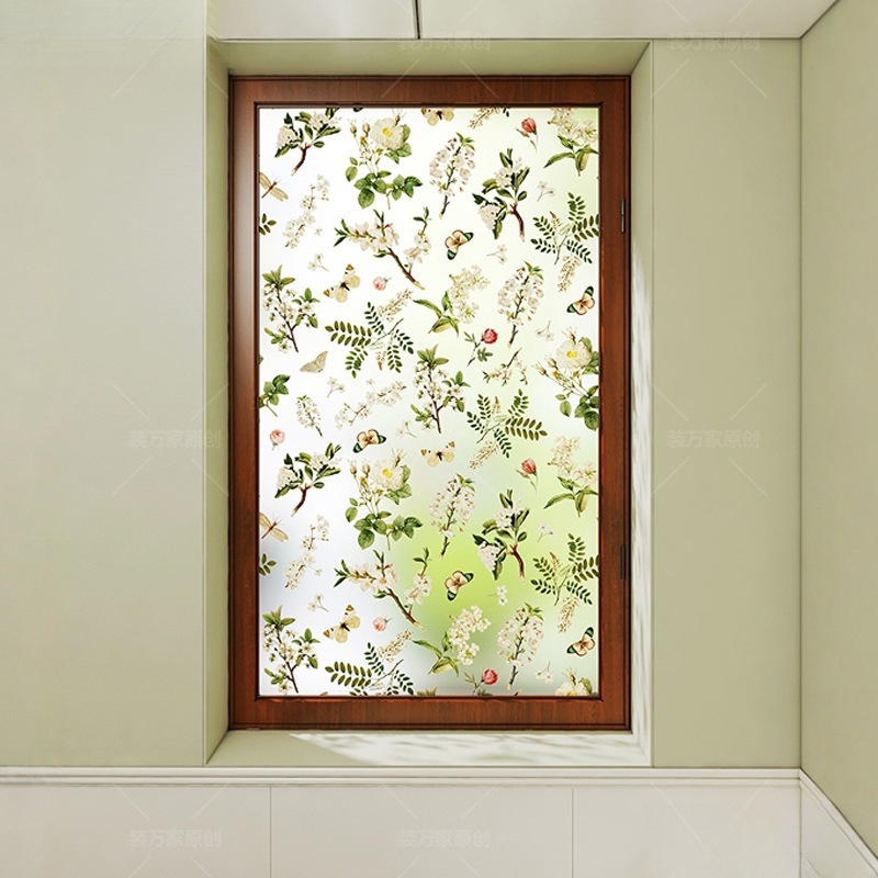 ★ Bathroom, Bedroom, Kitchen, Toilet, Door and Window Anti-Leak Frosted Anti-Peep Window Glass Film Electrostatic Sticker Decoration