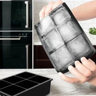 Silicone ice cube food grade cross-border hot selling ice making film with quick freezing 8 cube ice mould large ice cube mould ice cube