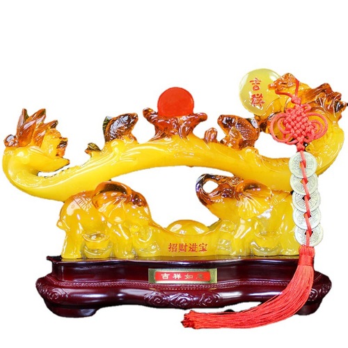 Jade Ruyi Pendant, Chinese Style Decor for Living Room, Bar Cabinet, Moving In Gift, New Home Luck Attracting Decorative Craft, Opening Business Gift