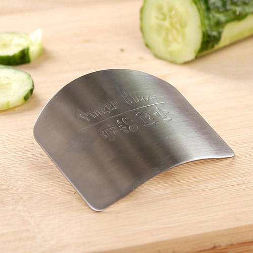 Stainless steel finger guard, vegetable cutting hand guard, protects fingers, peels beans and shells, kitchen meat cutting armor, anti-cut hand artifact