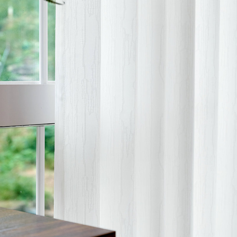 [Shaoxing Window Screen] White Opaque Curtain Sheer Fabric for Living Room, High-End Feel, Easy Installation Window Screen