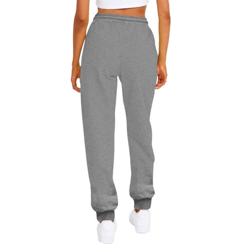 Comfy High-Waist Loose Running Pants with Fleece 2024 Women's High-Waist Slow-Drying Sweatpants Casual Ribbed Sweatpants