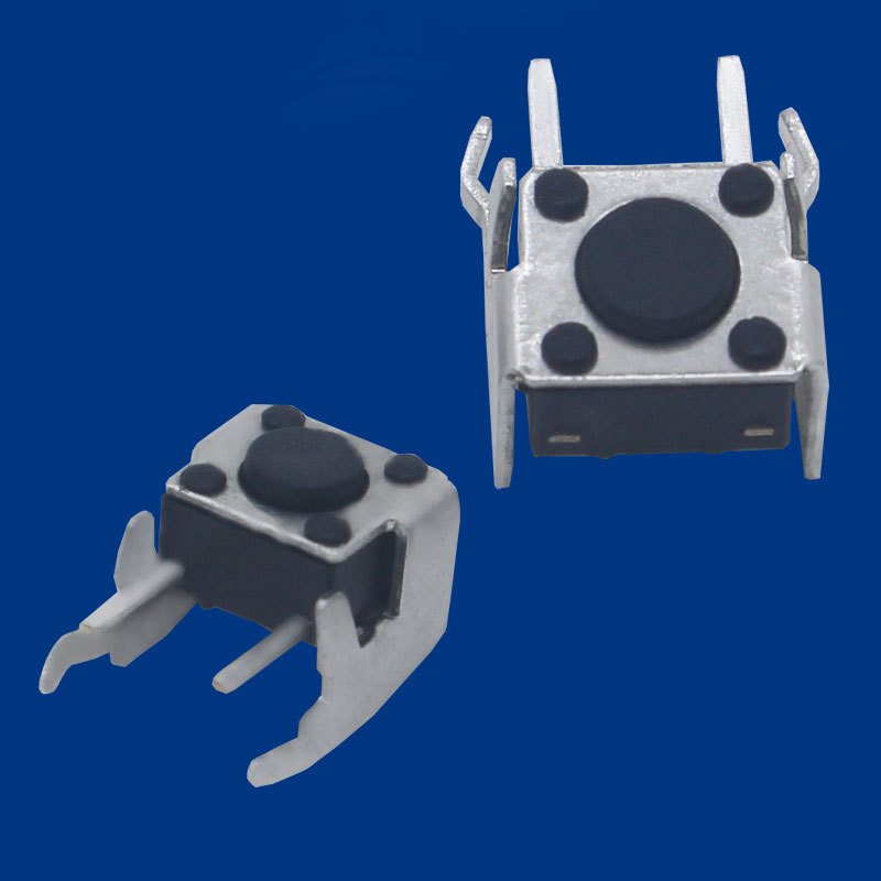 6x 6 touch switch with bracket horizontal key switch 6*6*5 with bracket two-foot four-foot side press switch