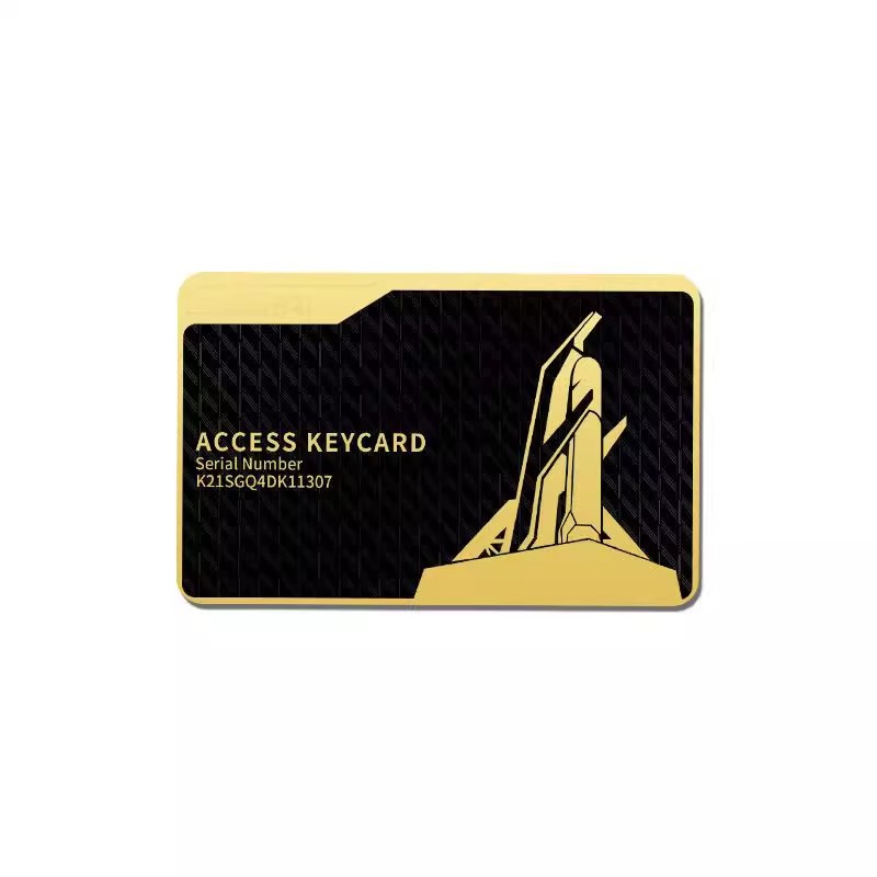 [Tarjeta de oro negro] tarjeta de llave de acción delta tarjeta de habitación NFC de metal completo tarjeta del presidente de la tarjeta de inicio de juegos periféricos