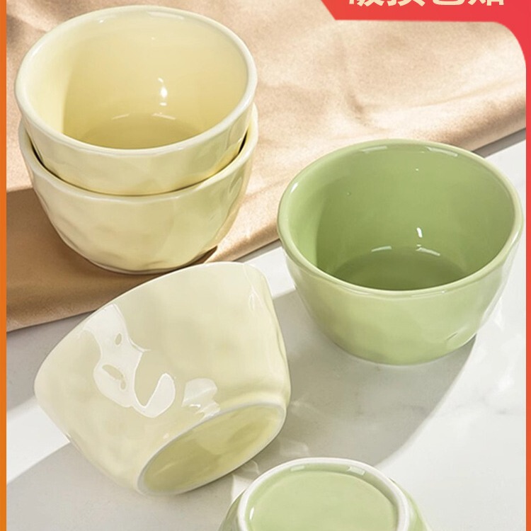 Bowl household ceramic plate rice bowl 2023 new rice bowl cream style bowl dish suit particularly beautiful tableware