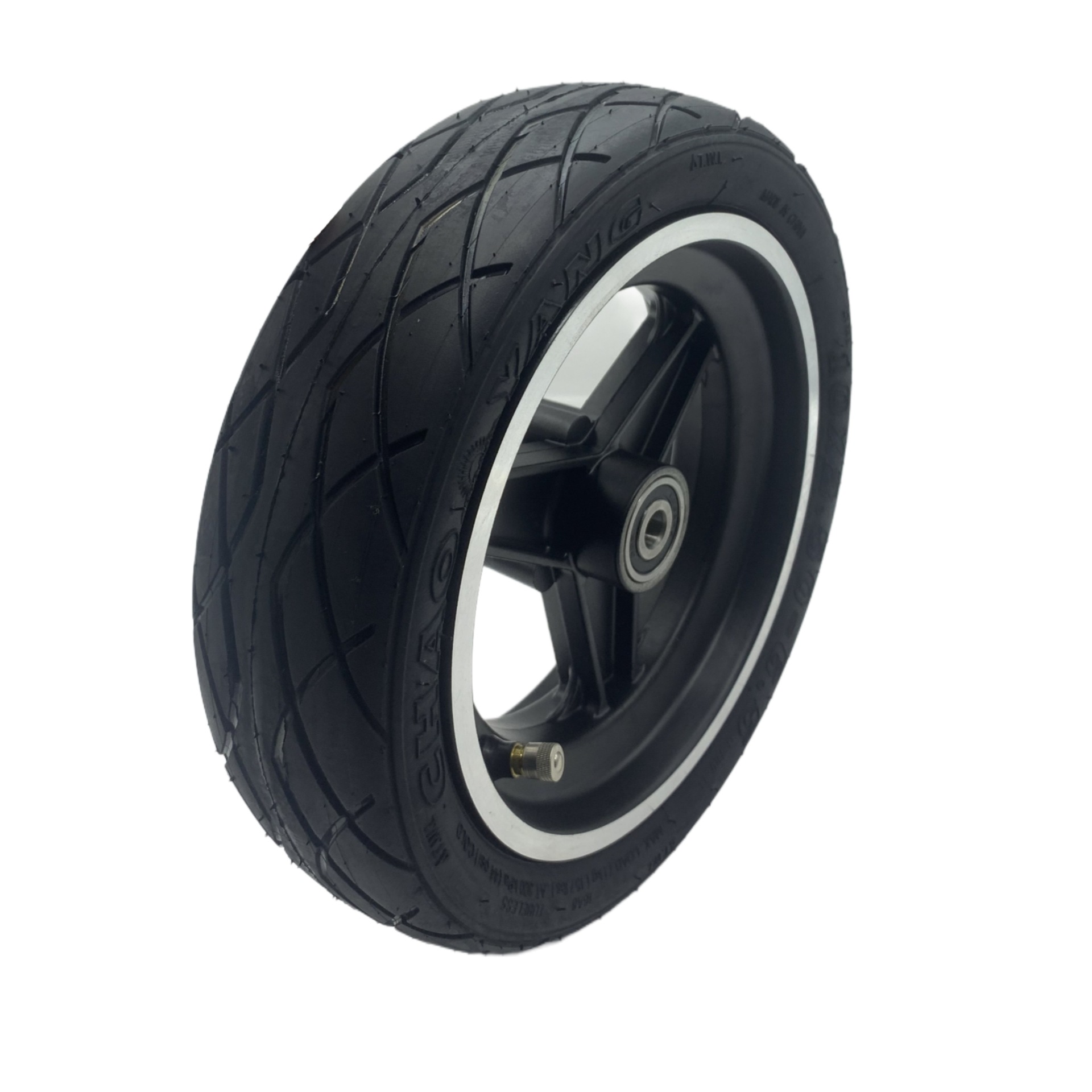 10寸电动滑板车轮毂轮胎10x2.50-6.5朝阳轮胎碟刹轮毂滑板车前轮