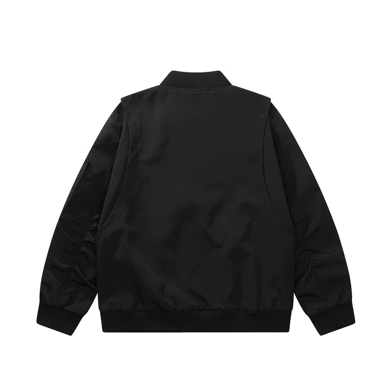 Retro baseball jacket, uniform, American style, oversize, for beloved