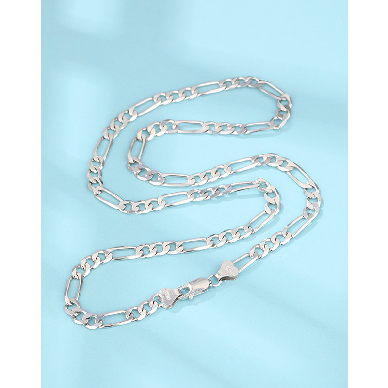 5mm coches de 3 a 1 collar hombre 925 plata esterlina moda europea y americana hip hop transfronteriza alta sensación cadena clavícula mujer