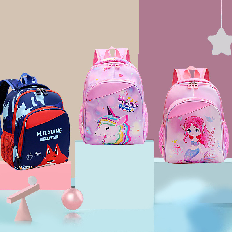 El Comercio exterior nueva mochila de Kindergarten sirena clase grande mochila de gran capacidad de 4-8 años de edad estudiante bolsa de primer grado