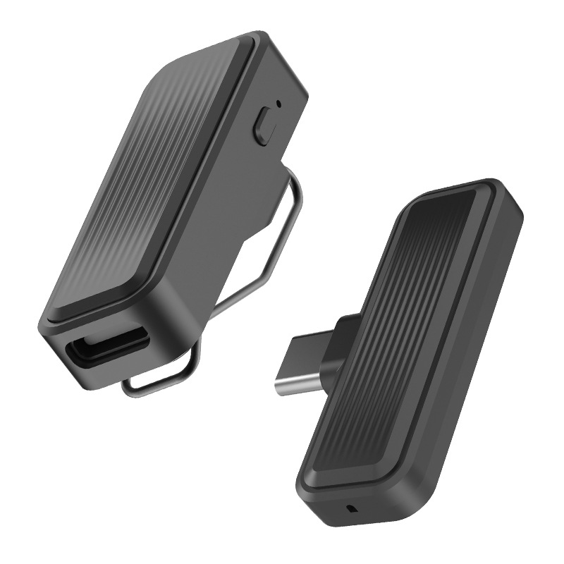 無線領(lǐng)夾麥克風(fēng)一拖二戶外主播直播錄音采訪2.4G手機(jī)收音降噪話筒