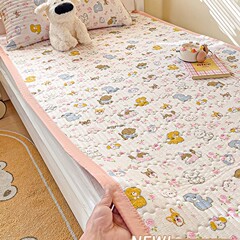 学生寮専用 洗える綿キルトシーツ シングル 夏用 寝室用掛け布団 シングル 3点セット 枕カバー 2枚