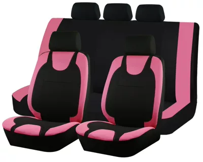 Universal seat cover Mesh Car Seat - pink-2-front-seat-4-piece-set