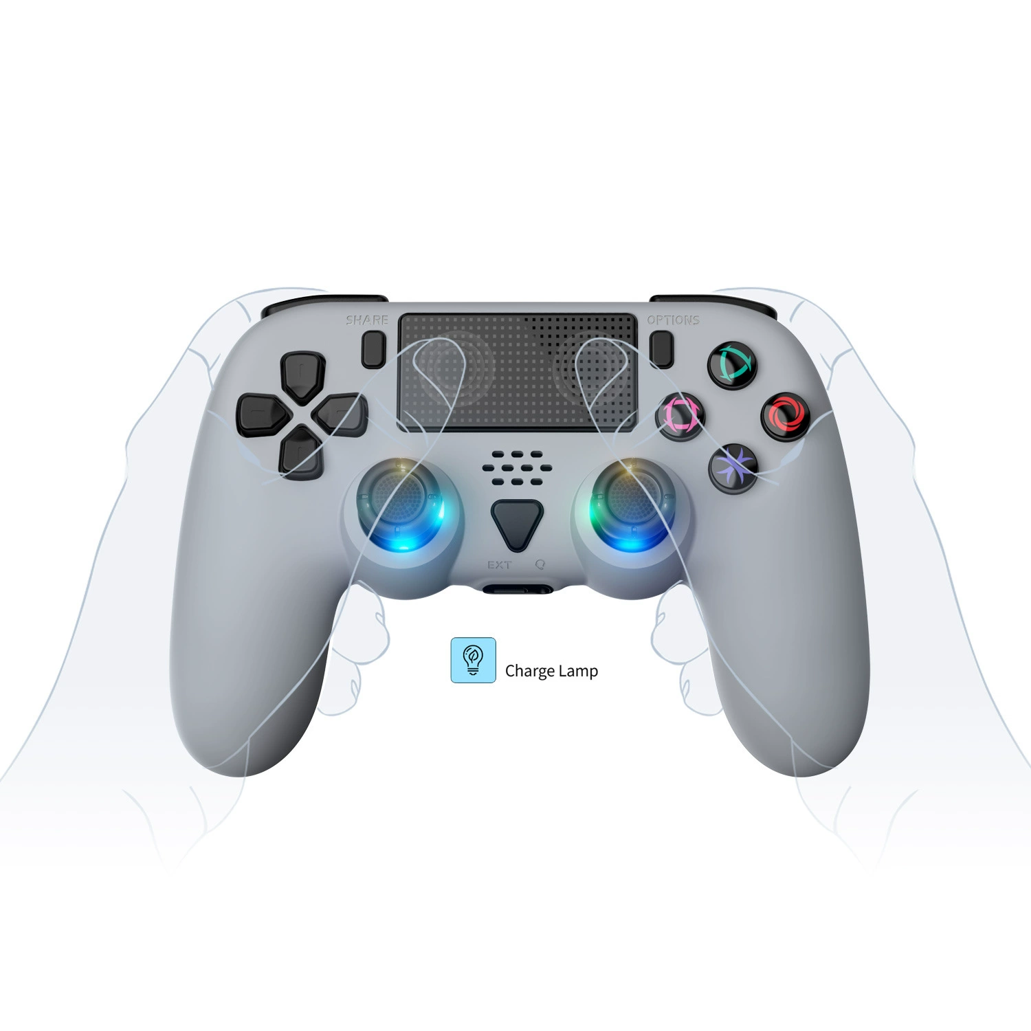 Wireless bluetooth controller, gyroscope, universal handle, automatic shooting, vibration
