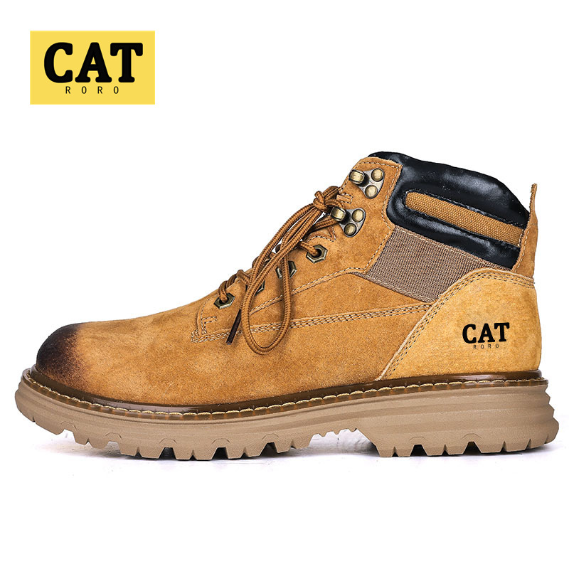 Cat Roro Hiking Shoes, High-Top Martin Boots, Indestructible Yellow Boots, Hiking Sports Outdoor Shoes, Men's Shoes and Boots