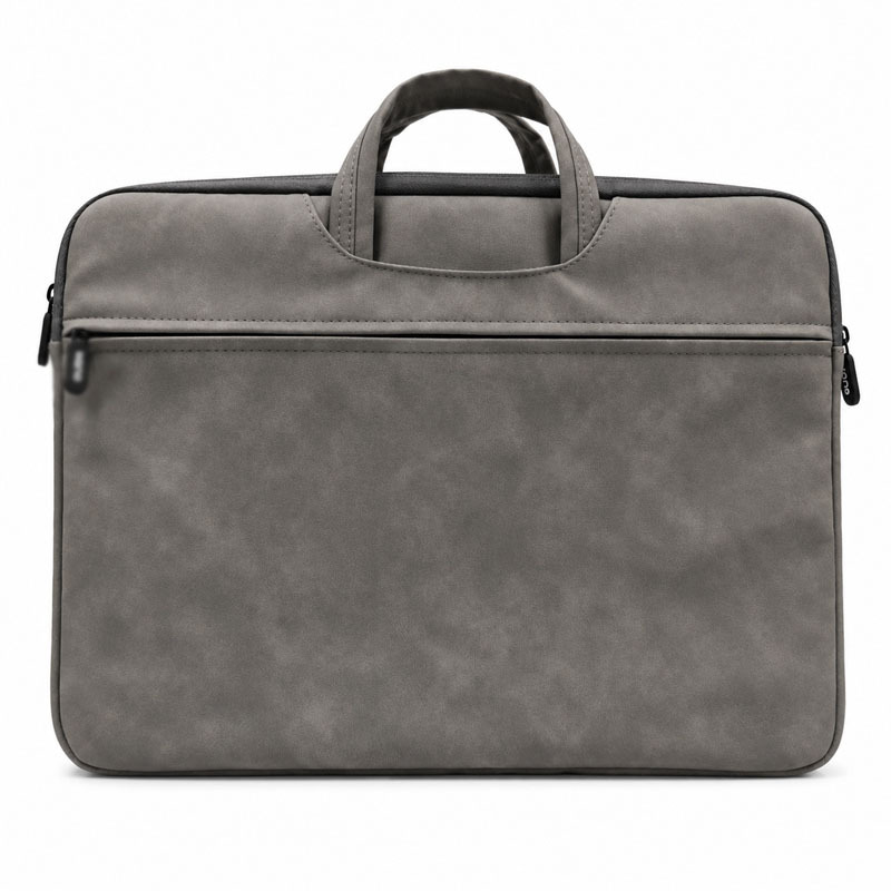 Business Simple Portable Laptop Bag Tablet Storage Bag Pu Portable Storage Gray