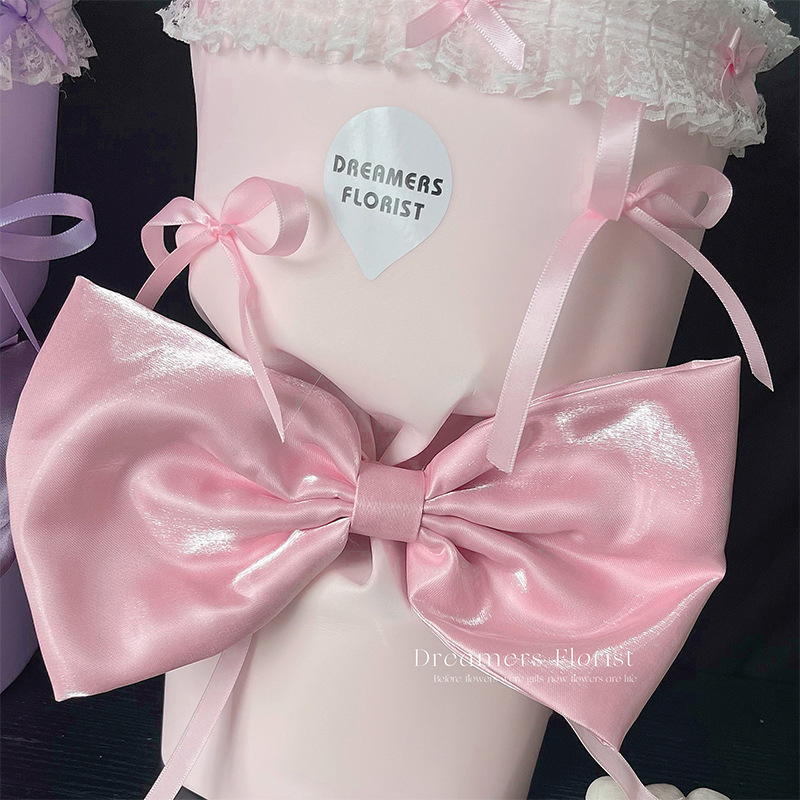 Huaxi Qixi Día de San Valentín seda princesa arco de flores acabado paquete de flores caja de flores canasta de regalos decoración de regalo