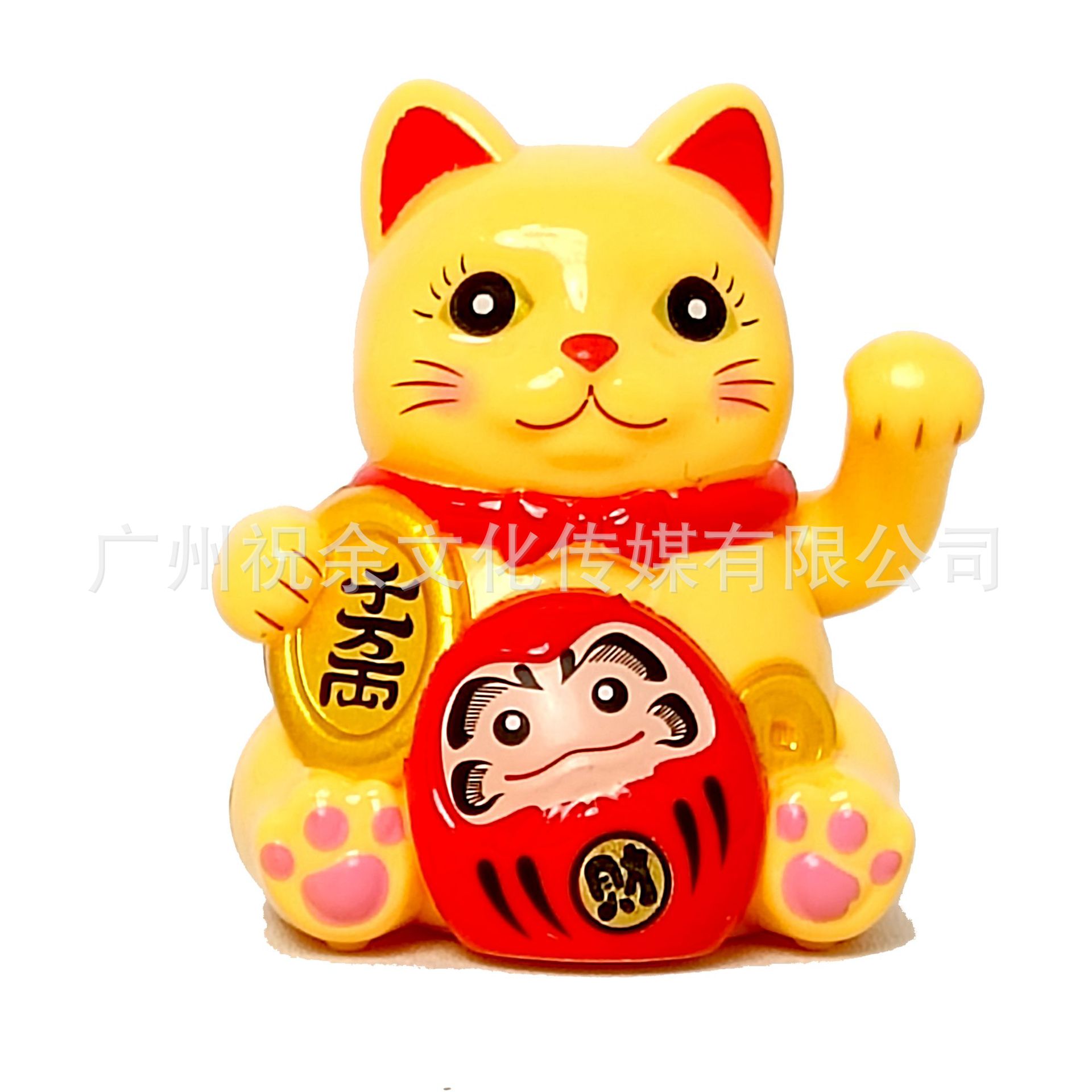 Mini adornos de la suerte para gatos y accesorios de regalo para coches de tienda de manualidades con cubiertas antipolvo