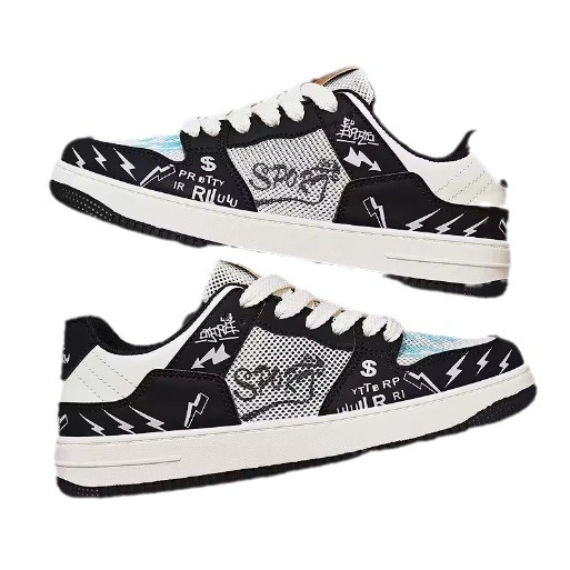 Atmungsaktive Mesh-Markenschuhe für Herren im Sommer, hochwertige und vielseitige Freizeitschuhe für Jugendsportarten, die die Körpergröße erhöhen, weiße Trendschuhe_voghion.com