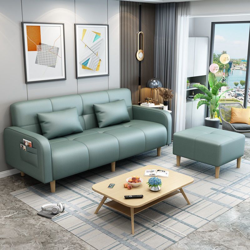 Technology Cloth No-Wash Sofa Bed Small Apartment Modern Foldable Dual-Purpose Sofa Living Room Bedroom Apartment Combination Sofa