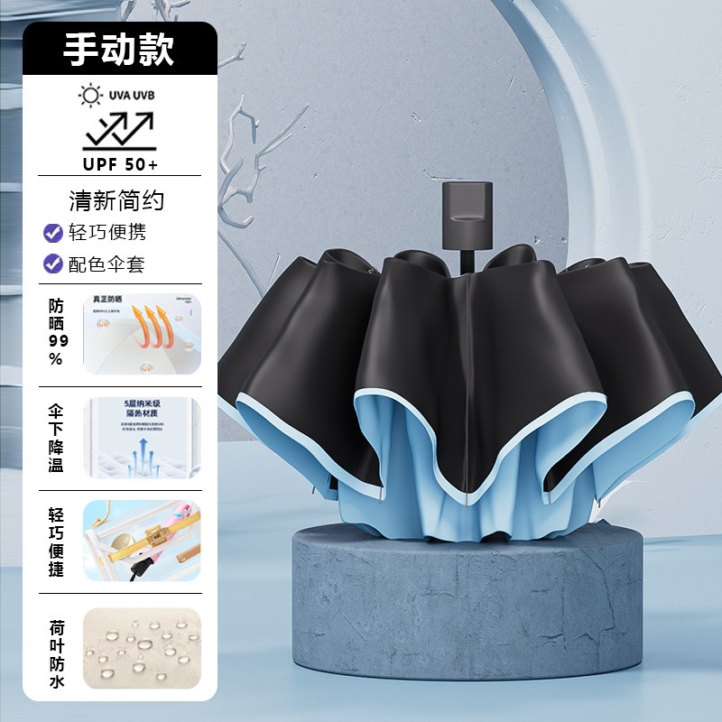 超大号雨伞加大加厚加固男士双人三人伞晴雨两用手动折叠遮阳伞|undefined