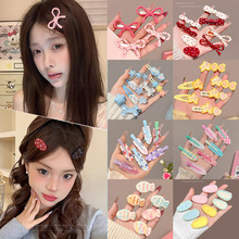 日系甜美无痕发夹前额侧边刘海夹洗脸化妆碎发一字鸭嘴夹发卡发饰