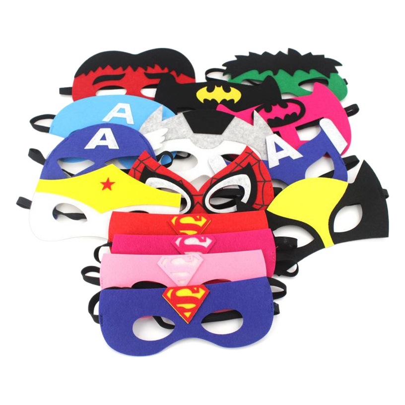 Máscara de Halloween de fieltro, máscara infantil, máscara para ojos, máscara de dibujos animados, máscara de fieltro navideña