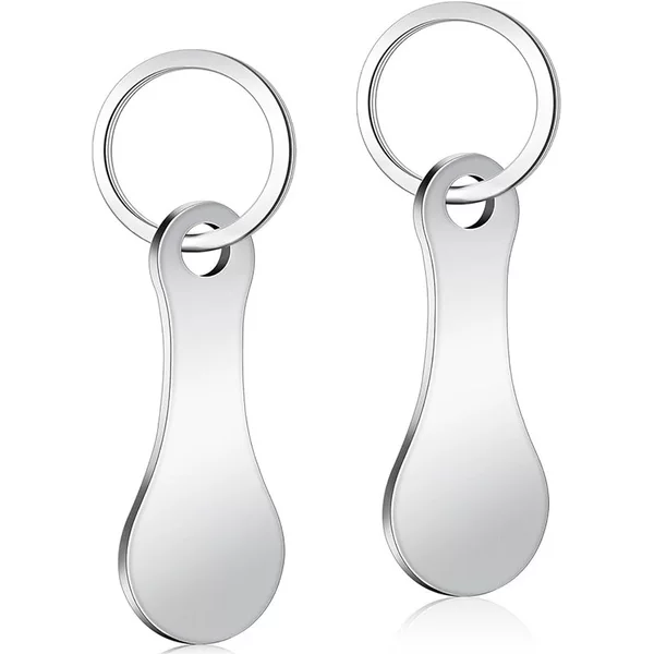 Directly Supplied from the Manufacturer to Europe and the United States, Cross-Border Creative Supermarket Keychain Accessories, Supermarket Token Tags, Stainless Steel Pendants