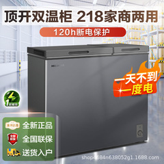 MeiLing/美菱218升一级能效家商用大容量减霜冷藏冷冻节能双温柜