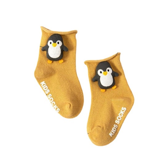 Baby socks spring and autumn new cartoon accessories baby socks combed cotton loose mouth boneless children's non-slip floor socks