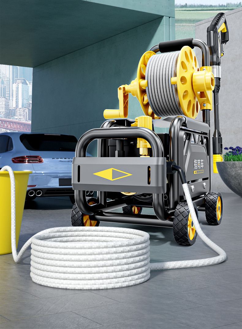 High-Pressure Car Washing Machine Tool, High-Pressure Water Pump for Home Use, 220V High-Power Car Washing Water Gun, Floor Cleaning Motor
