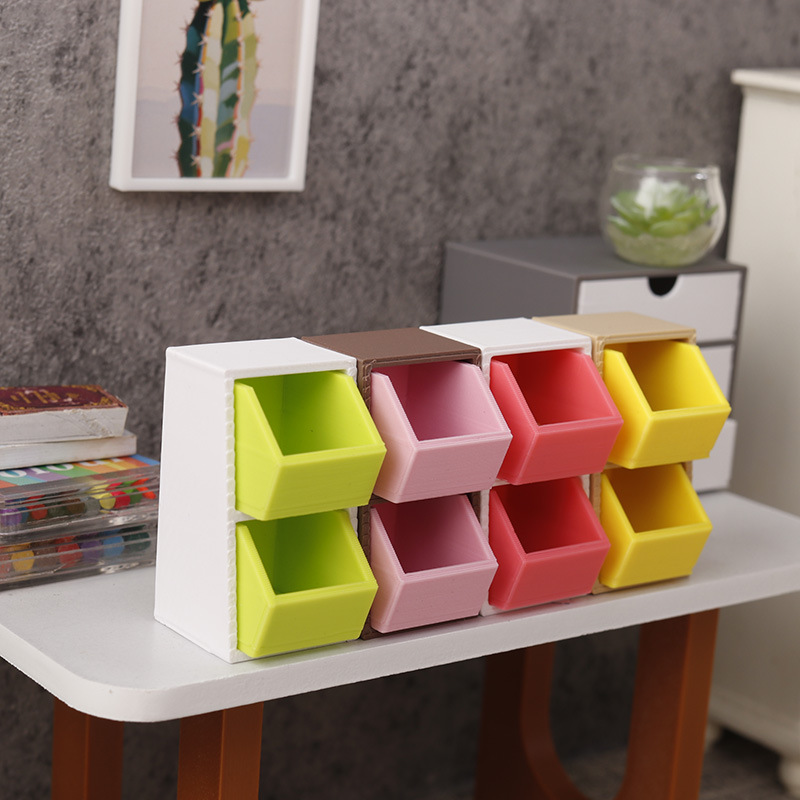 Rizola Miniature Food Toy Storage Box Capsule Box Mini Model 1:12 Scale Dollhouse DIY