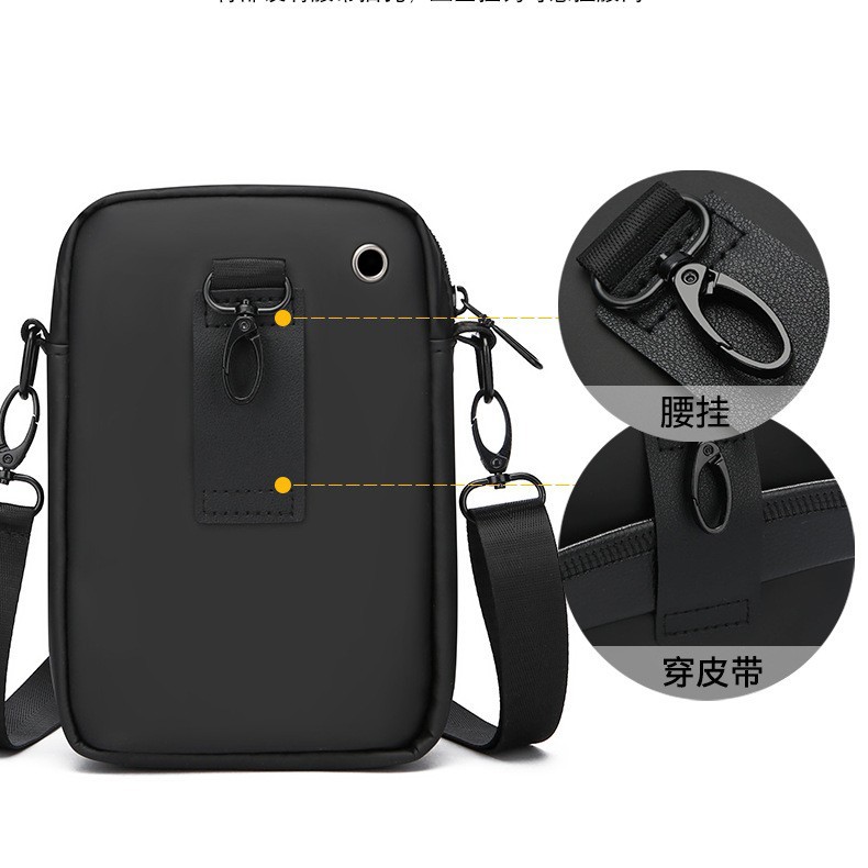 Multifuncional nuevo bolso de mochila de moda simple bolso de teléfono móvil de hombre de moda bolso pequeño almacenamiento casual simple