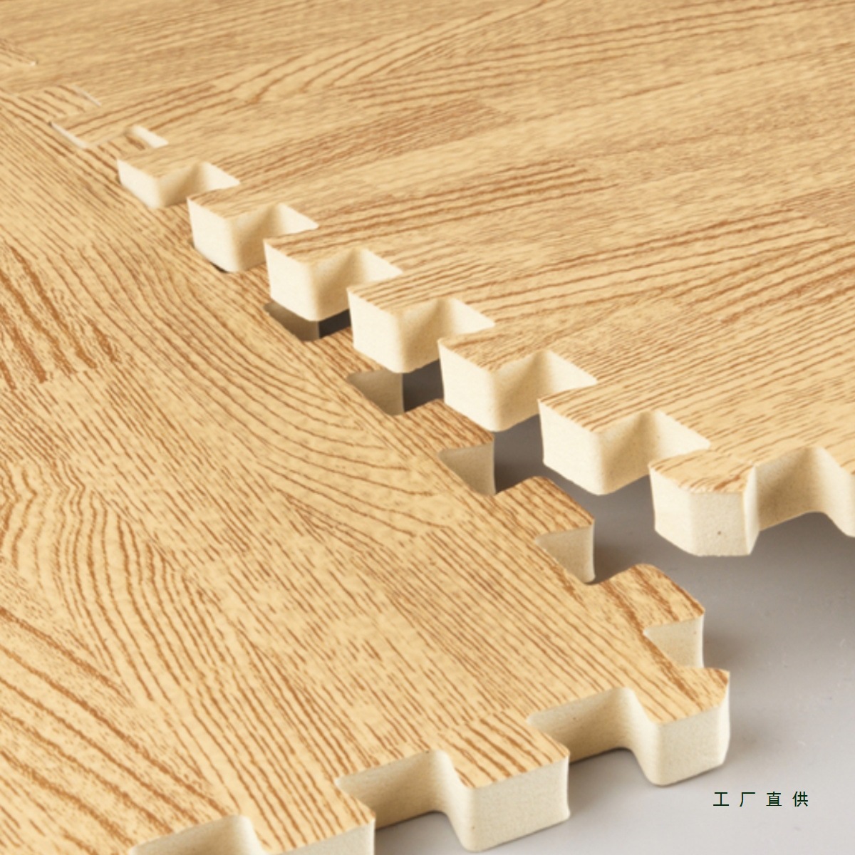 宝宝拼接爬爬垫家用木纹泡沫地板垫加厚卧室拼图海绵垫60*60