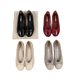 Soft Bottom Ladle Red Gentle Evening Style French Single Shoes Women's Spring Small Bow New Shoes 2025 Flat Milk Shoes