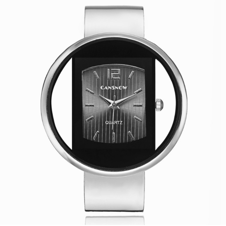 Frauen Wacthes Damen Offene Manschette Armreif Armbänder Armbanduhr Rechteckiges Zifferblatt Quarz Wasserdichte Uhr Party Geschenk für Liebhaber Freundin Sie_voghion.com