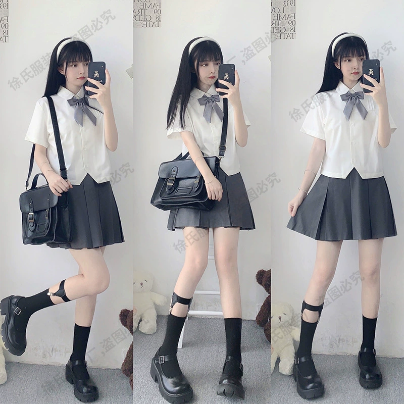 Юбка Униформа JK 8 коробок Плиссированная униформа для девочек Однотонная плиссированная юбка Юбка в японском стиле Весенняя и летняя юбка