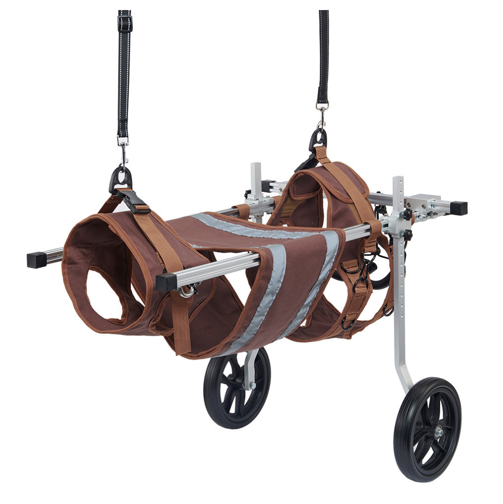 Pet Walking Disabled Carriage para perros ancianos con movilidad inconveniente para perros con patas traseras de dos ruedas