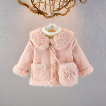 女童加绒冬装小外套秋冬新款小女孩加厚外出服女宝宝保暖棉服新潮