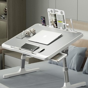 Adjustable Height Bed Desk Computer Desk Student Dormitory Folding Study Desk Simple Desk for Lazy People Home Bay Window