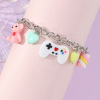 Cartoon rainbow bracelet, game console, trend pendant, suitable for import, new collection, unicorn, punk style