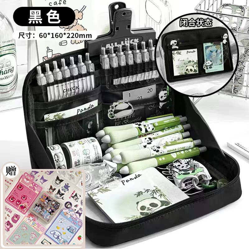 Nueva caja de lápices de gran capacidad de 12 capas de alto aspecto dopamina chica papelería caja de lápiz de almacenamiento de estudiantes de secundaria