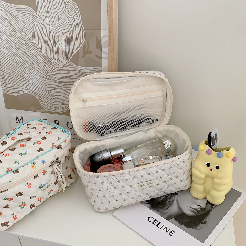 3992 bolsa de cosméticos Linda bolsa de almacenamiento de cosméticos de gran capacidad portátil de viaje bolsa de lavado Portátil Bolsa de cosméticos
