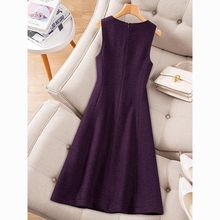 小香风背心裙女秋冬感打底马甲裙新款毛呢连衣裙修身显瘦