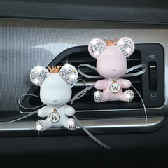 Car Air Vent Diamond Car Fragrance Car Interior Decoration Diamond Bear Fragrance Bear Car Air Freshener